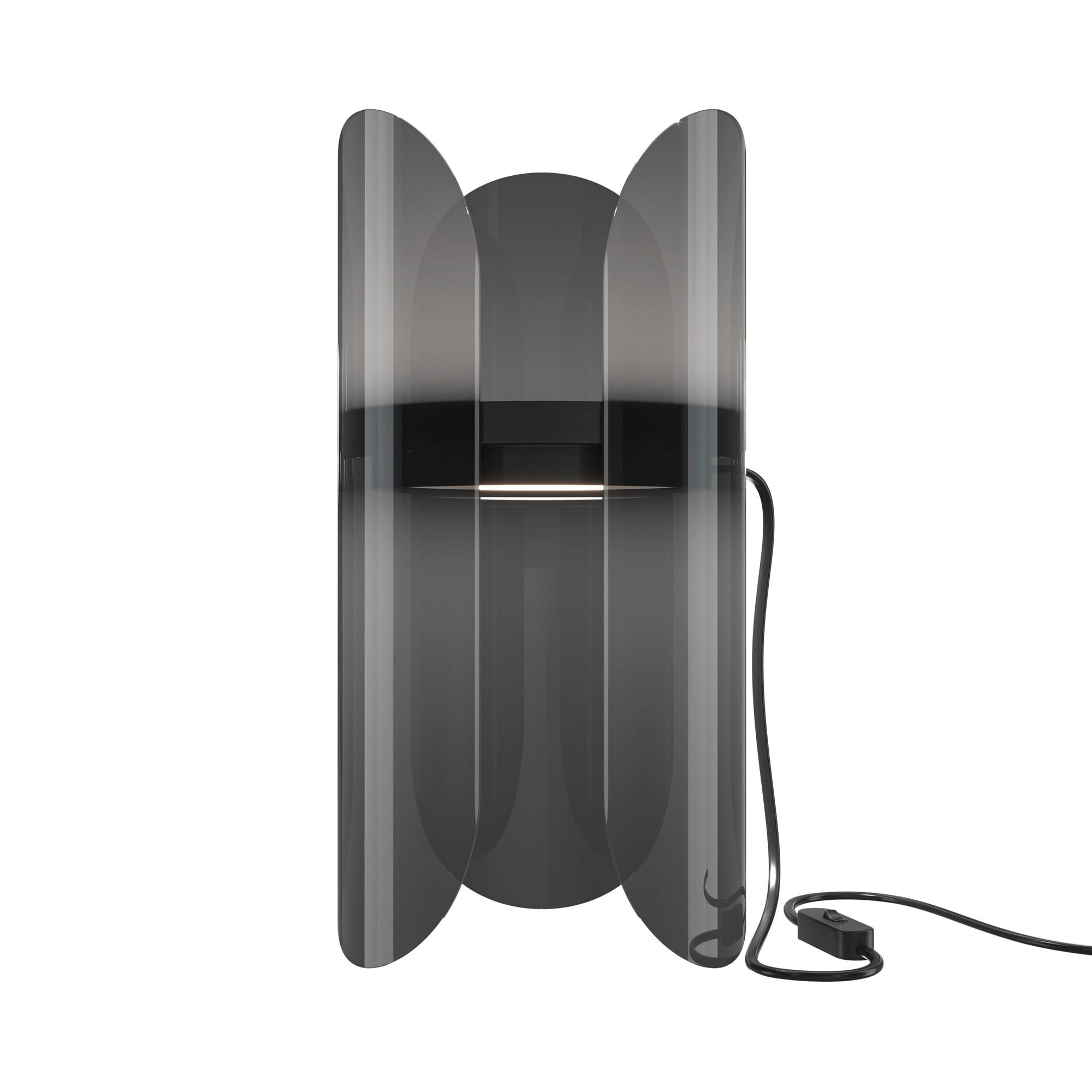 Tischleuchte Insight Schwarz max. 6 Watt - Transparent/Schwarz, Trend, Kunststoff/Metall (15/30/15cm) - MAYTONI