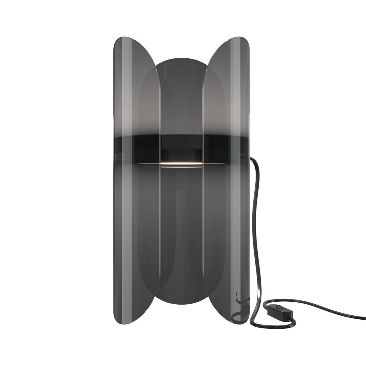 Tischleuchte Insight Schwarz max. 6 Watt - Transparent/Schwarz, Trend, Kunststoff/Metall (15/30/15cm) - MAYTONI