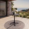 UTEBORD HEINO - antracit, Basics, metall/sten (70/70/75cm) - Mömax