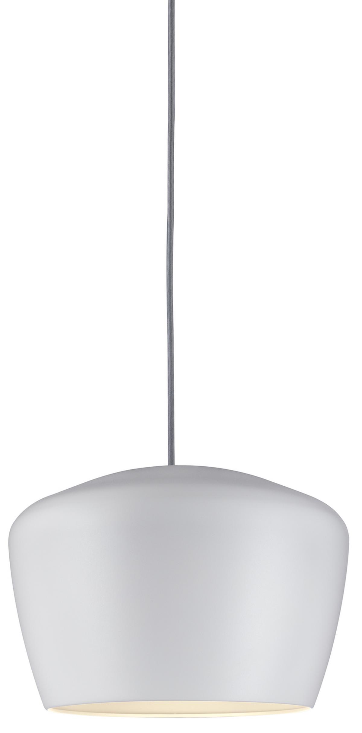 Schienensystem-Leuchtenschirm Shade Pom in Weiß - Weiß, Design, Metall (35/24cm) - Paulmann