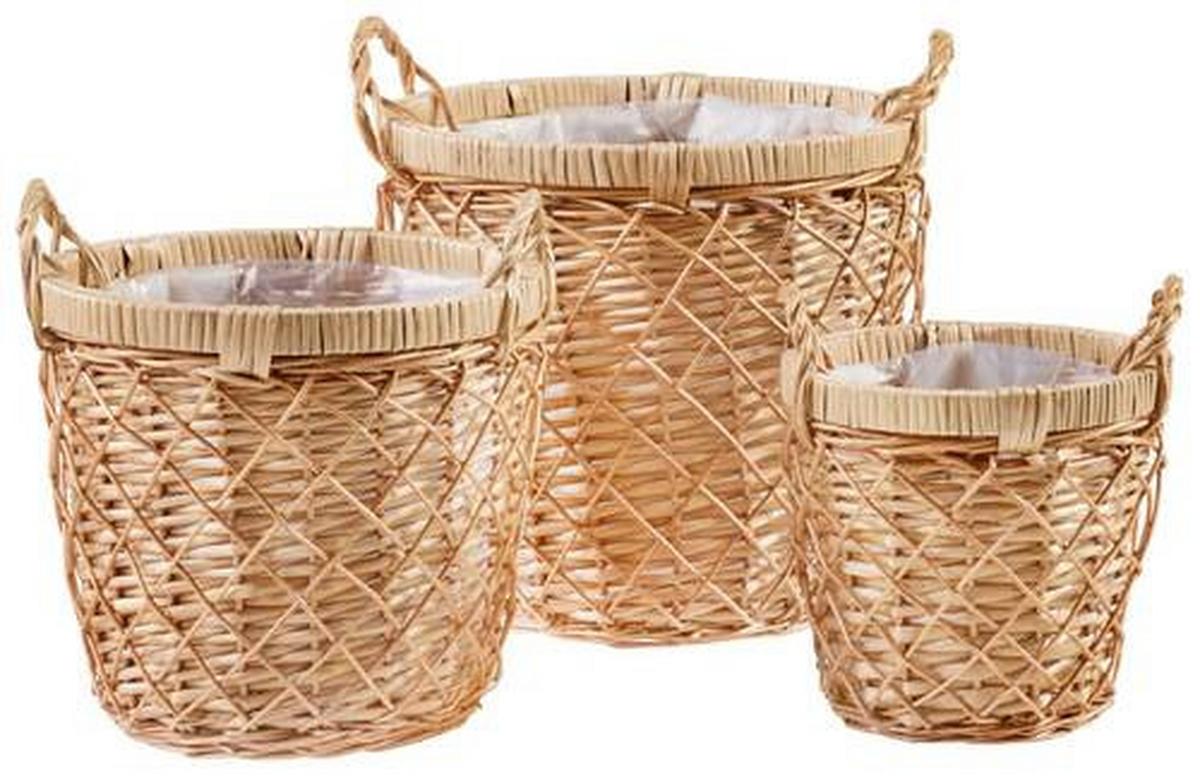 Kosár Warema - natúr, Natur, természetes anyagok (20/20/20cm) - Modern Living
