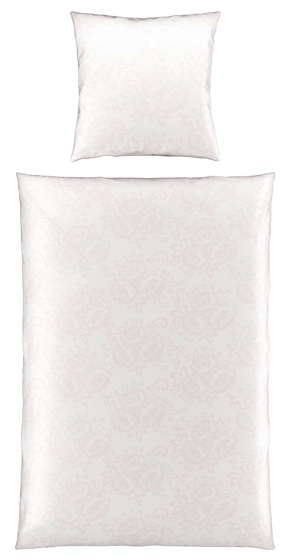 Bettwäsche Senta Rosa ca. 135x200cm - Rosa, ROMANTIK / LANDHAUS, Textil (135/200cm) - Modern Living