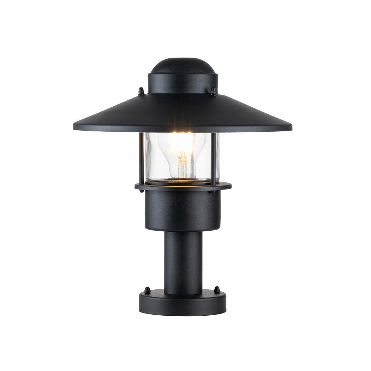 Talpas Lámpa Klampenborg-Ped-Bk - fekete, Konventionell, üveg/fém (27.5/31.8cm) - Elstead Lighting