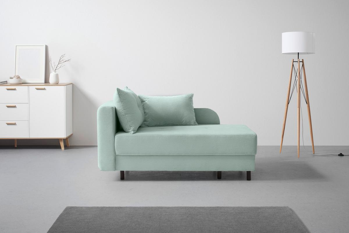 Liege Nova Grau - Schwarz/Grau, MODERN, Holz/Textil (85/62/145cm) - Mömax