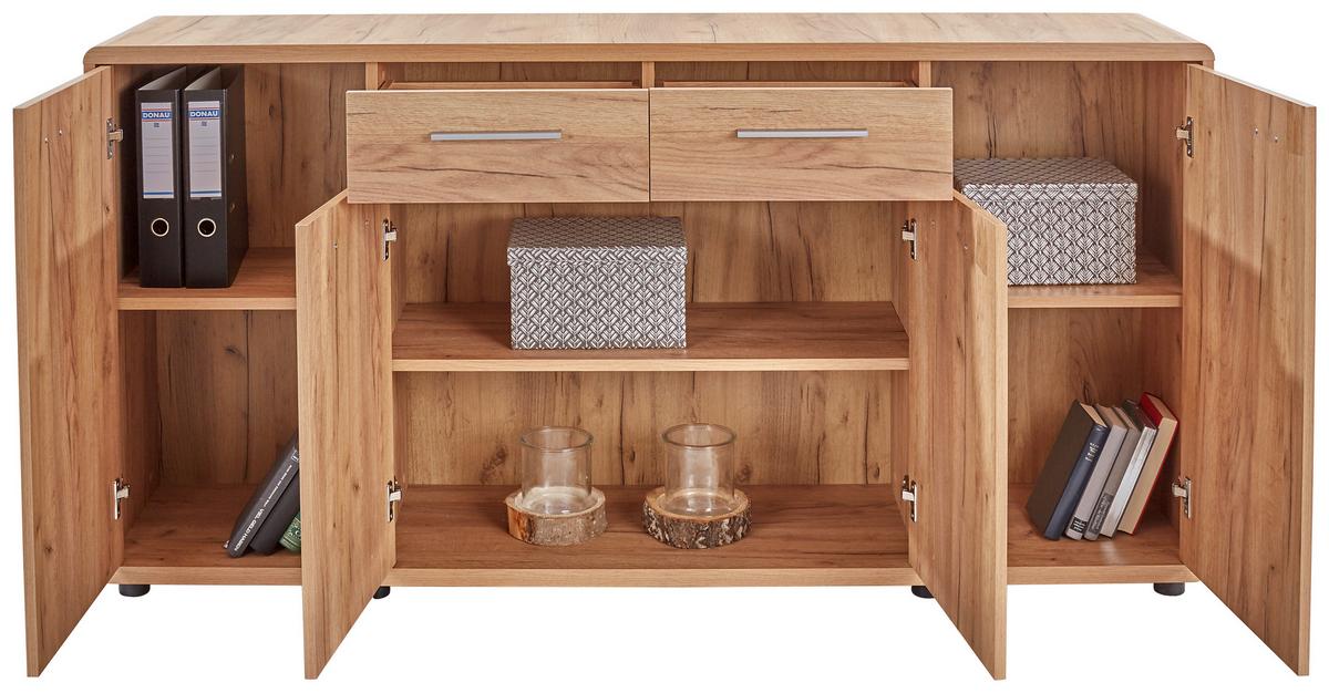 Comodă FONTANA - culoare lemn stejar, Modern, material pe bază de lemn (174/87/40cm) - Modern Living