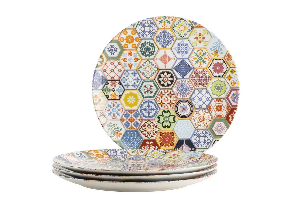 TELLERSET AMARANTE - Multicolor, Basics, Keramik - Mäser