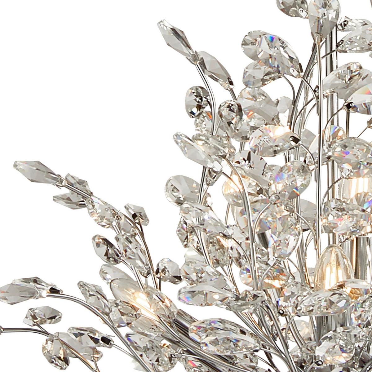 Kristály Függőlámpa Bouquet 8807-7cc - krómszínű, Design, üveg/fém (68/150cm)