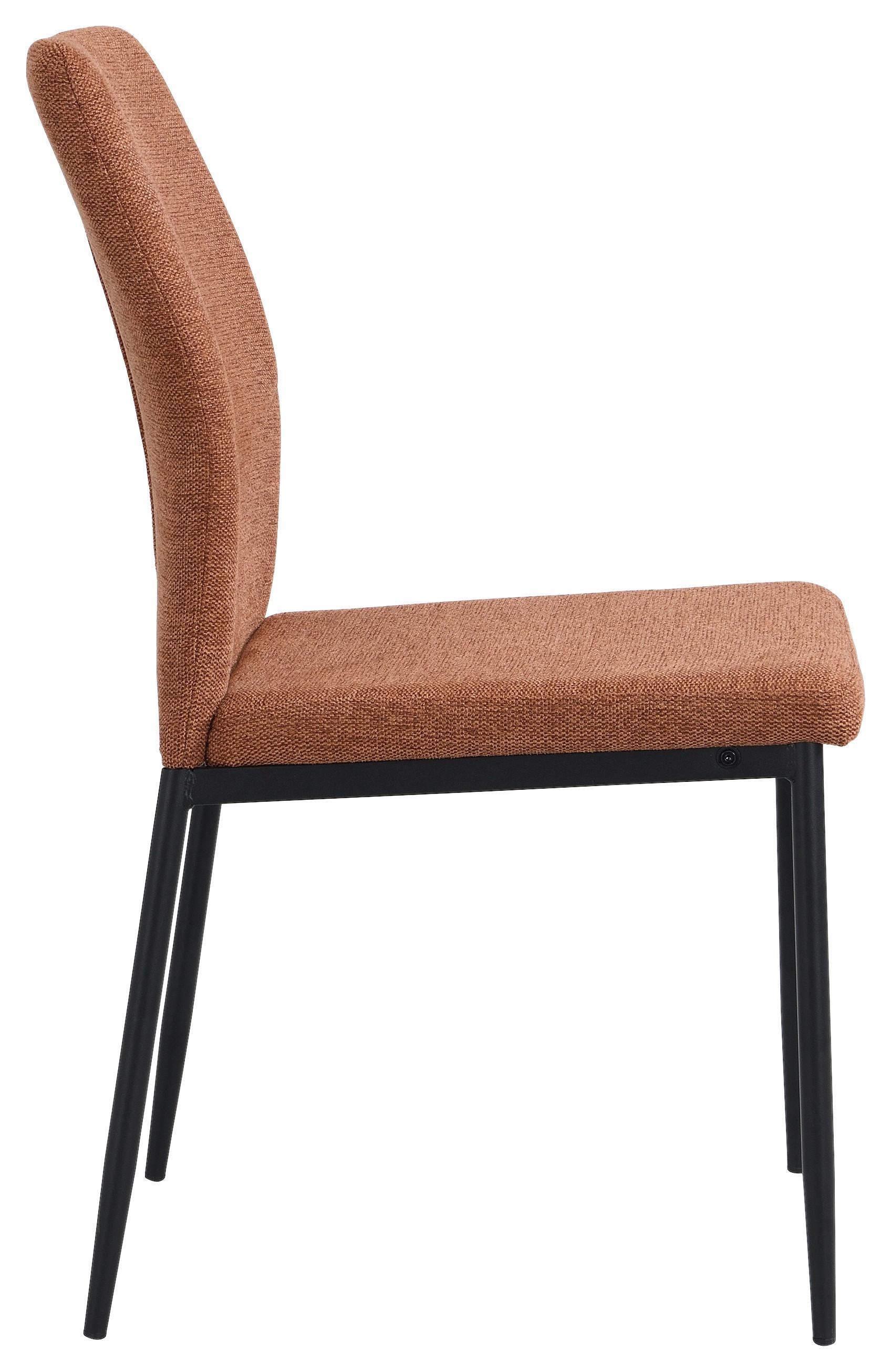 Stol Augusta, Rjava - črna/rjava, Konvencionalno, kovina/tekstil (45/87/56.5cm)