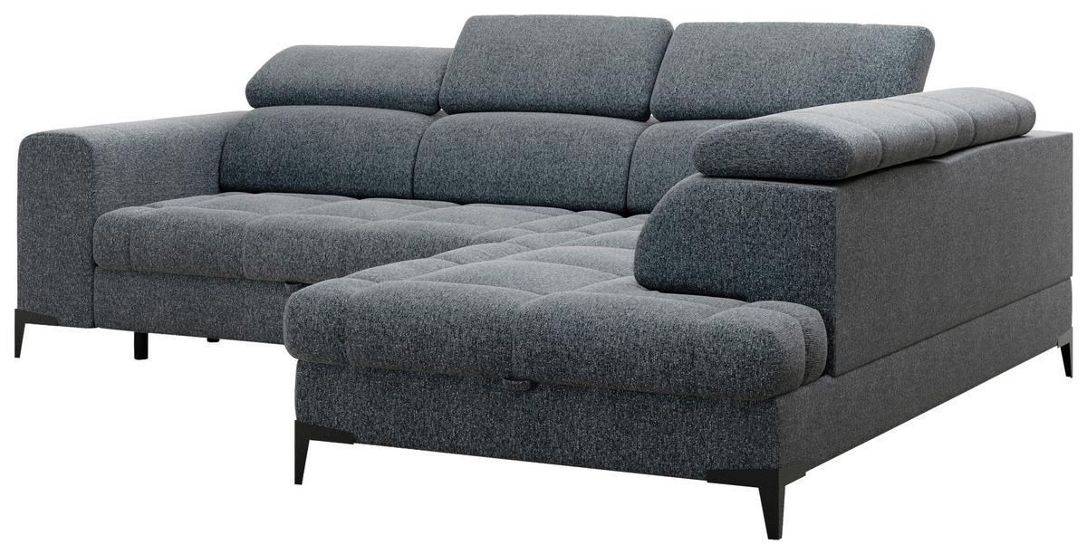Coltar Mason - gri închis/negru, Modern, plastic/lemn (271/211cm) - Modern Living
