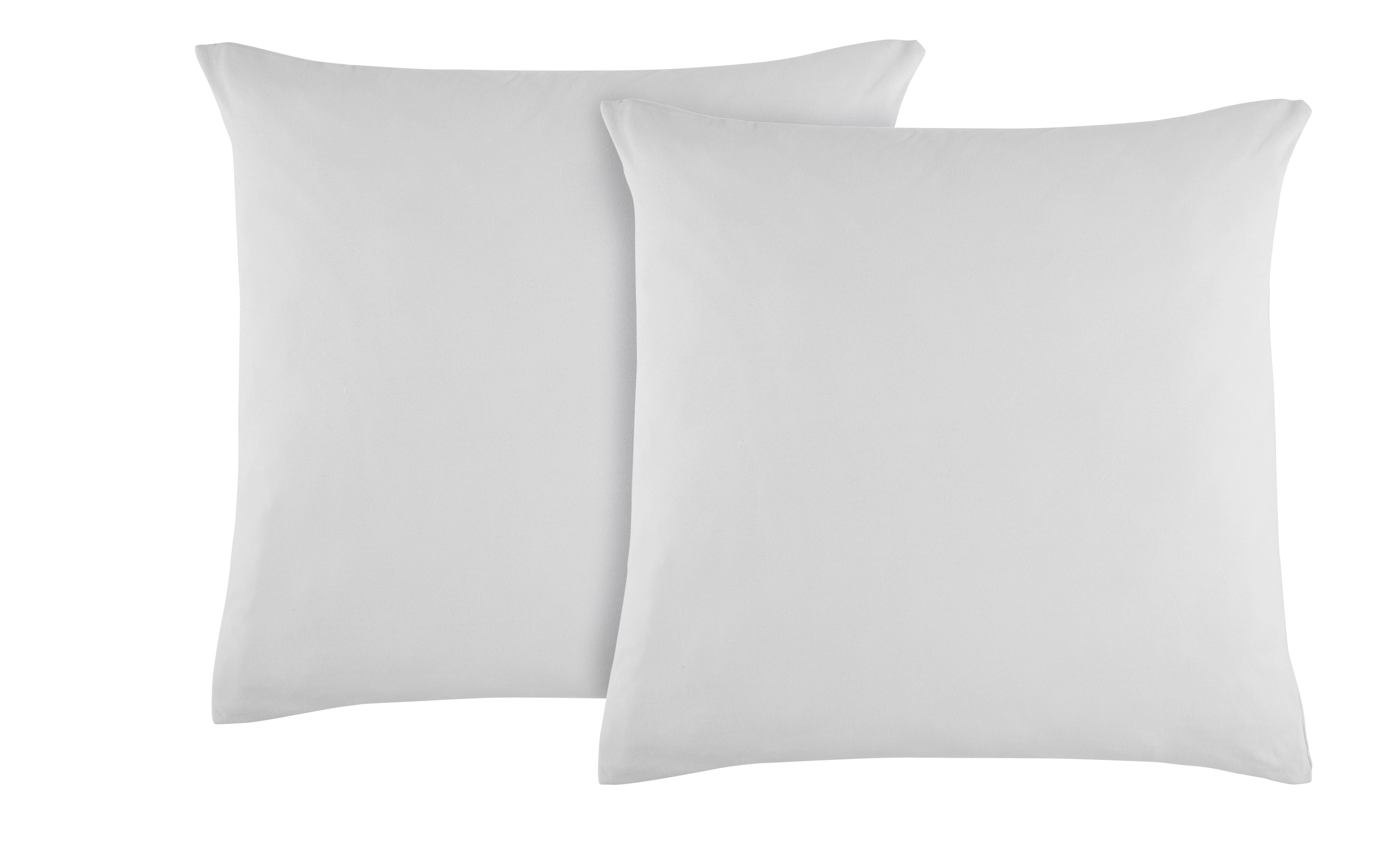 Kissenhülle Basic in Platinfarben, 2er Set - Platinfarben, Textil (80/80cm) - Modern Living