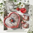 Backformenset Heart Rot - Rot, Kunststoff (25,8/5/23,7cm)