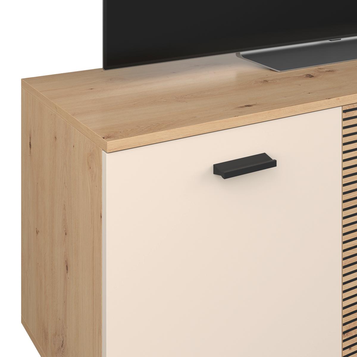 Dnevni Regal Free, Barva Hrasta, Kašmir - kašmir/črna, Moderno, umetna masa/leseni material (212/172/40cm) - Modern Living