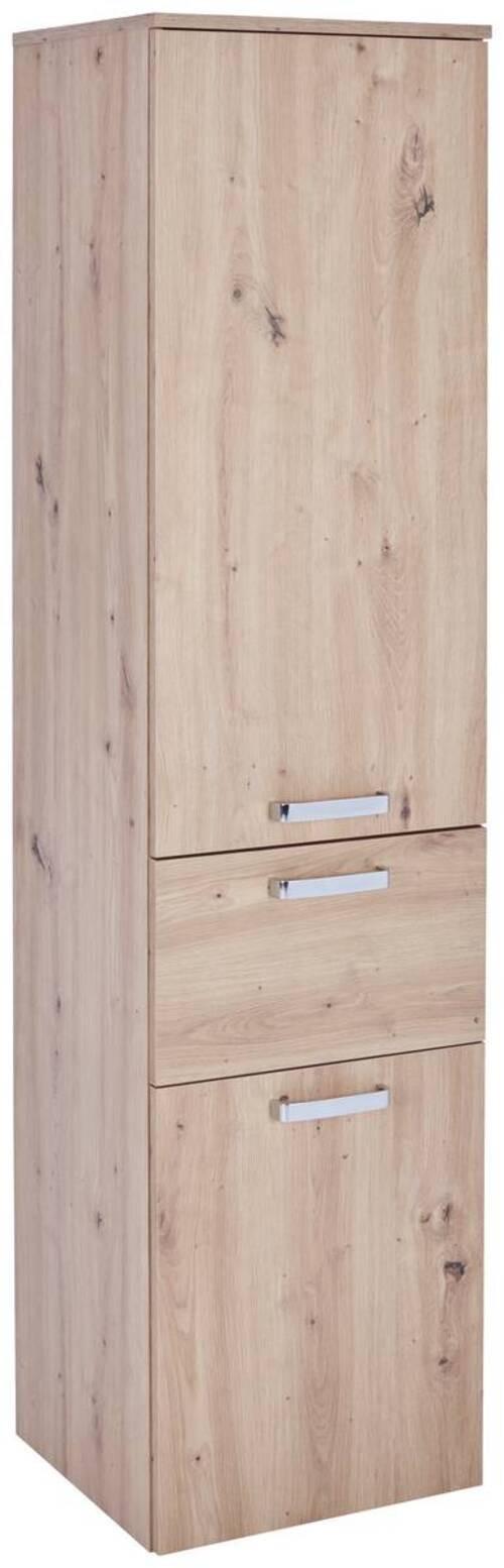 Dulap înalt Fresh - alb/stejar Artisan, Konventionell, material pe bază de lemn (40/168,5/38,5cm) - Ondega