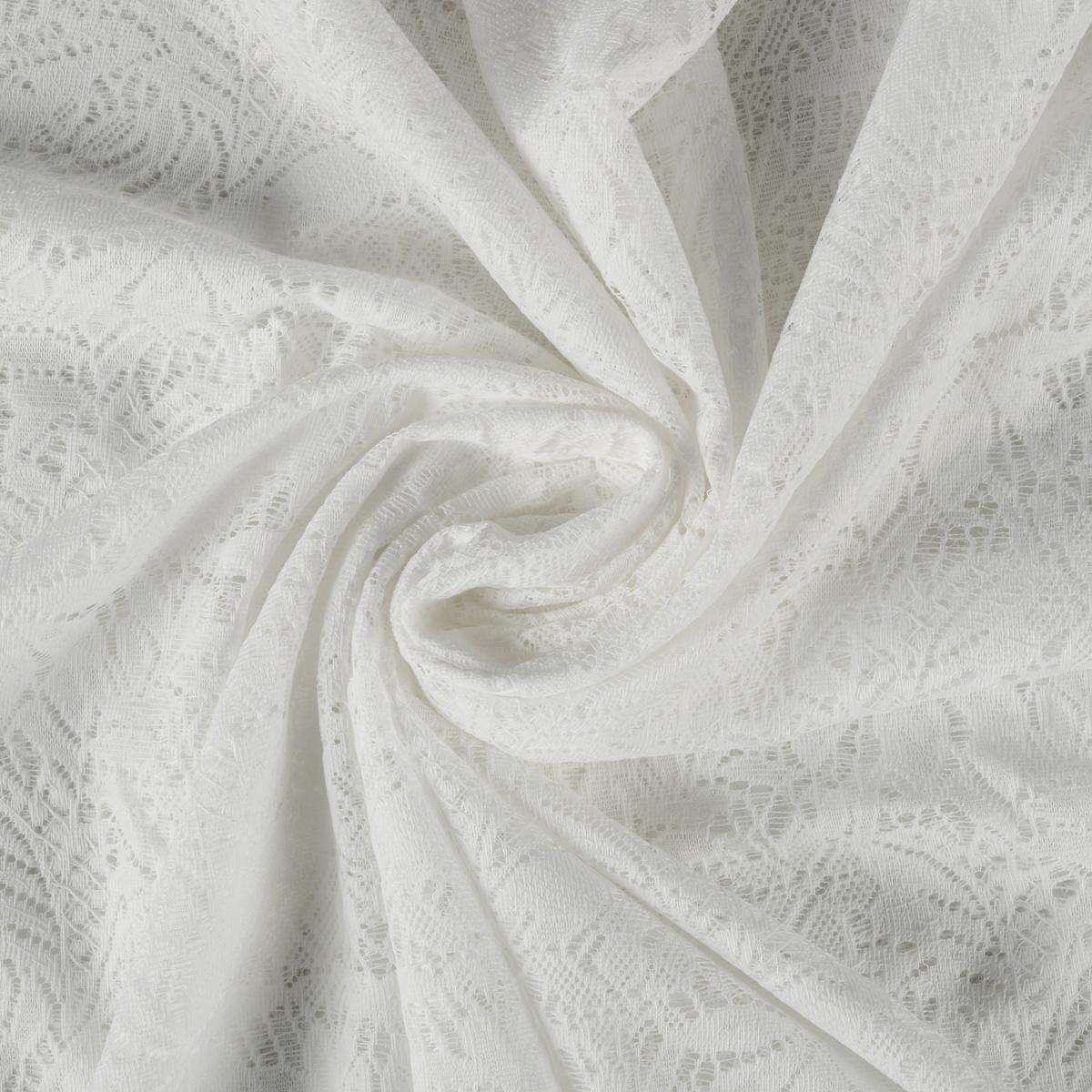 Fertigvorhang Dalia Weiss ca. 140x245cm - Weiss, Romantik / Landhaus, Textil (140/245cm) - Modern Living