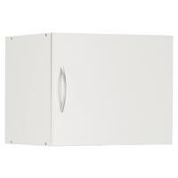 Aufsatzschrank in Weiss - Weiss/Alufarben, Konventionell, Holzwerkstoff/Kunststoff (50/40/40cm) - Mömax