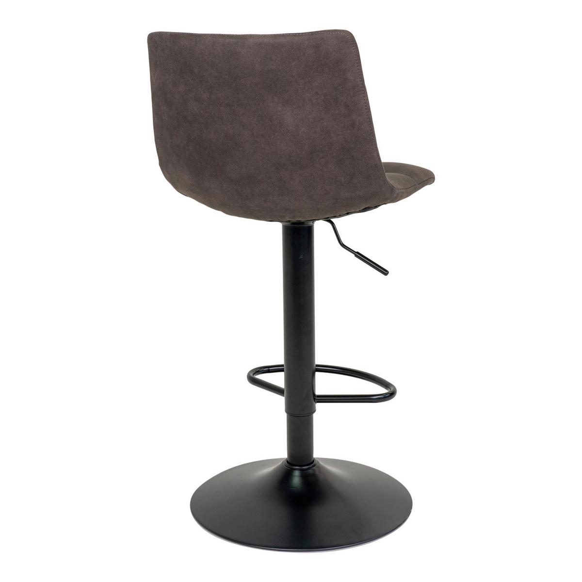 Barhocker-Set Middelfart 2er-Set Dunkelgrau/Schwarz - Dunkelgrau/Schwarz, MODERN, Textil/Metall (43/88-108/45cm) - MID.YOU
