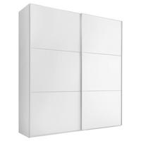 Schwebetürenschrank Includo in Weiß ca. 167x222x68cm - Alufarben/Weiß, MODERN (167/222/68cm) - MID.YOU