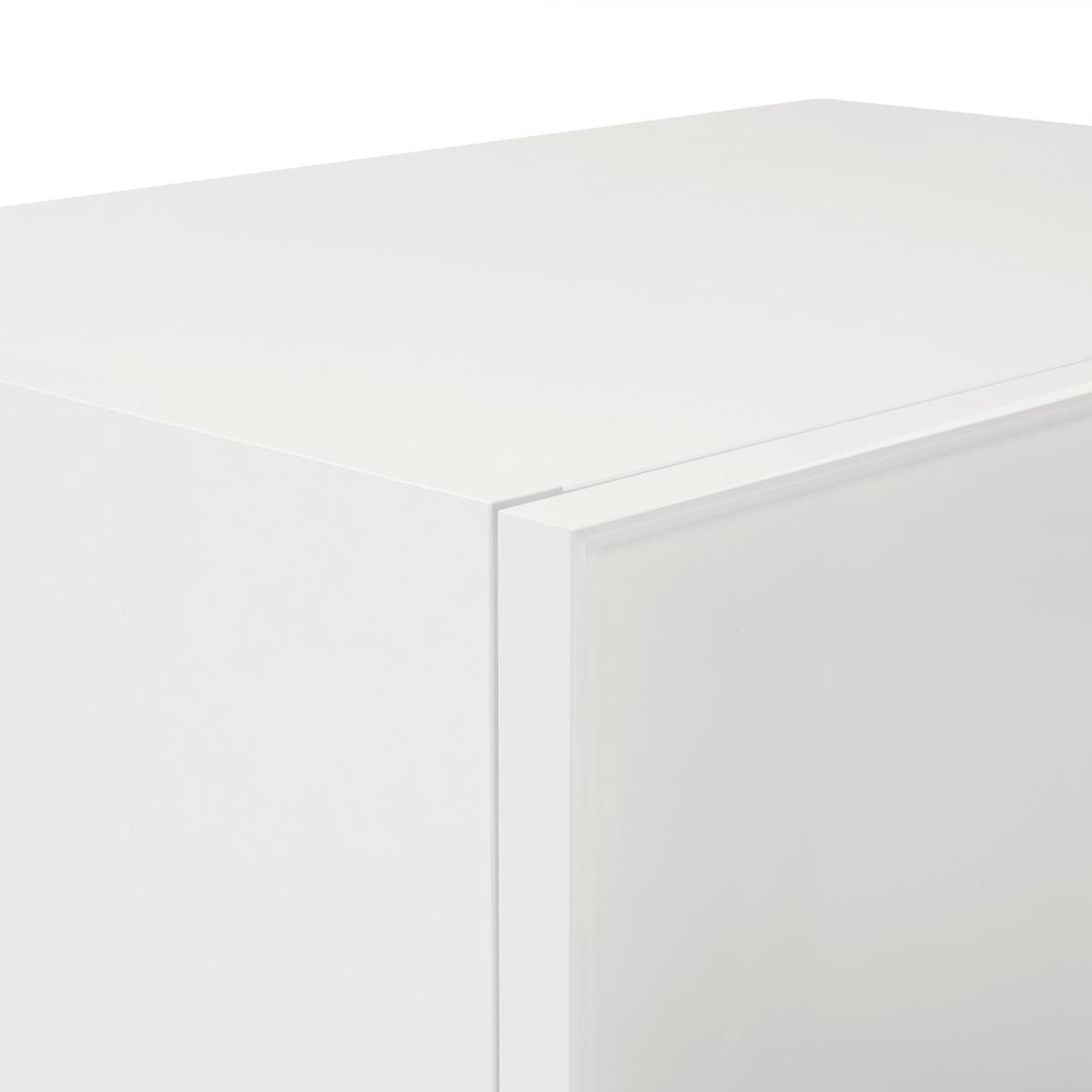 Hängeelement Siena Weiß - Chromfarben/Schwarz, MODERN, Glas/Holzwerkstoff (45/125/32cm) - Premium Living