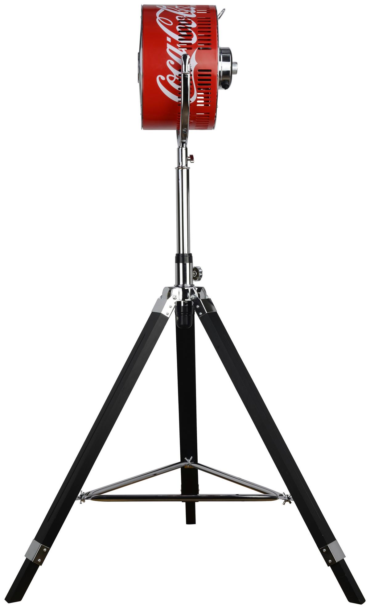 WENTYLATOR STOJĄCY COOLFAN XL COCA COLA - czerwony/czarny, Basics, metal/drewno (70/135/70cm)