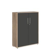 AKTENSCHRANK OFFICE EDITION - Anthrazit/Sonoma Eiche, MODERN, Holzwerkstoff (84,4/113,6/33cm) - MID.YOU