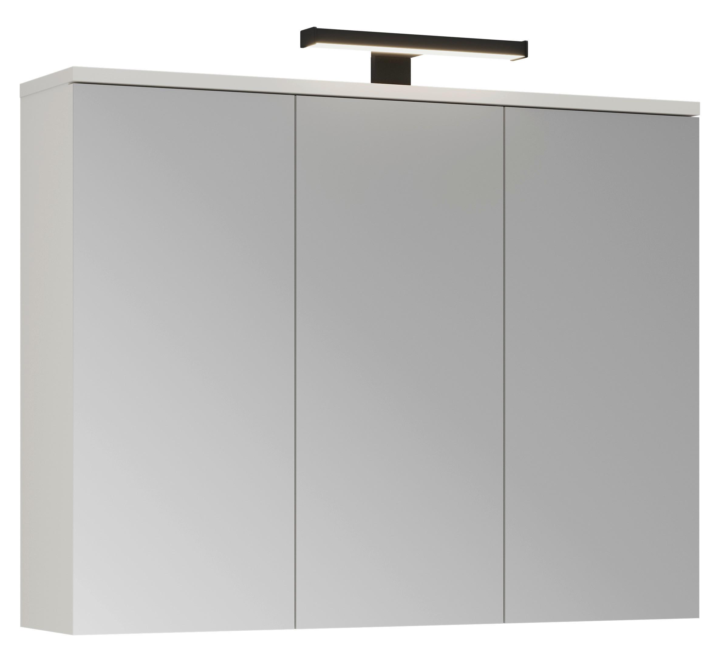 Spiegelschrank Mallorca Kaschmir-/Eichefarben - Eichefarben, MODERN, Glas/Holzwerkstoff (90/70/20cm) - Based