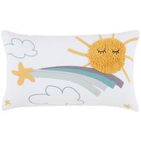 Zierkissen Sally in Multicolor ca. 30x50cm - Jadegrün/Weiß, KONVENTIONELL, Textil (30/50cm) - Modern Living