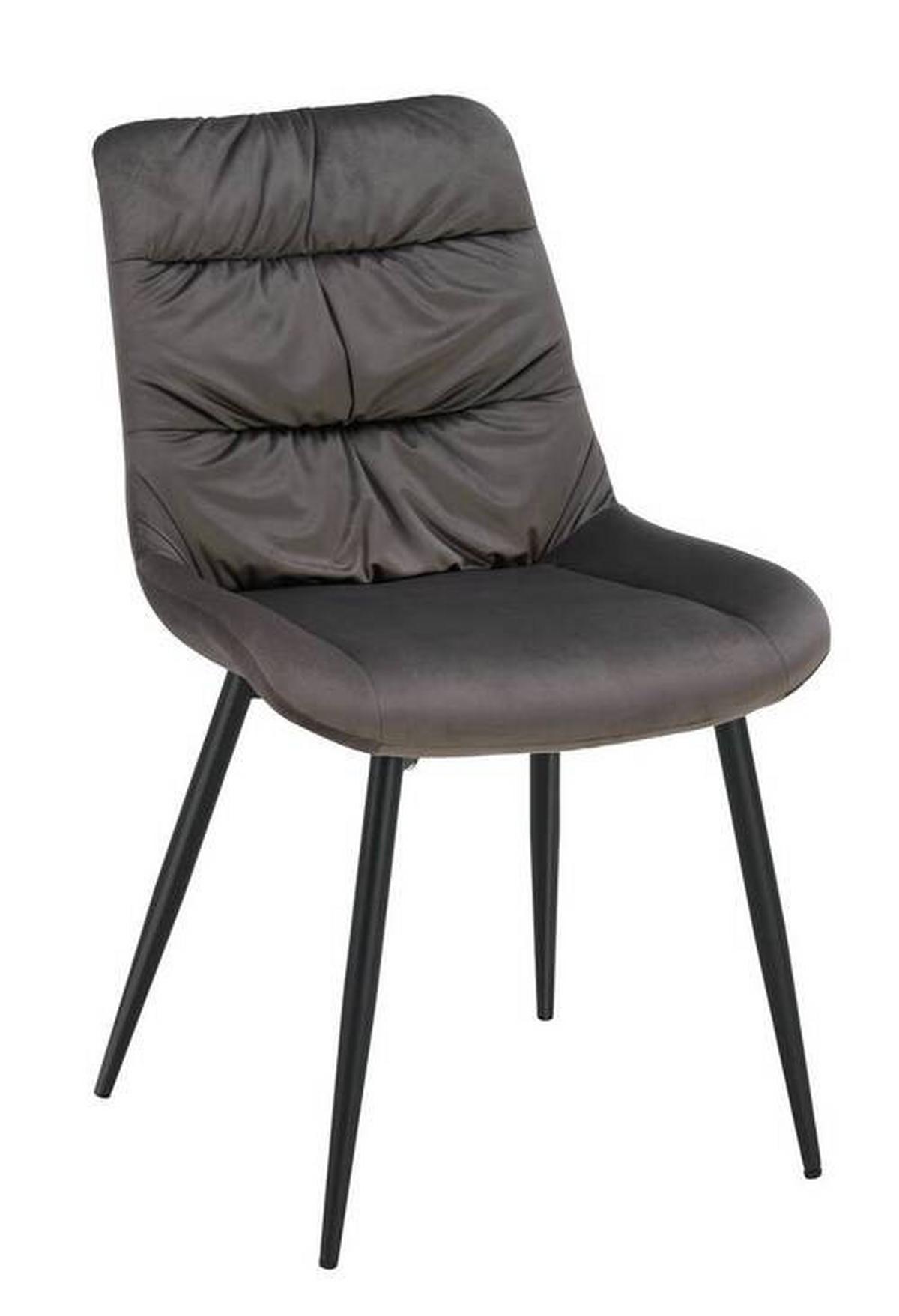 ZESTAW KRZESEŁ KÖLN - szary, Modern, metal/drewno (46/91/61cm) - Livetastic