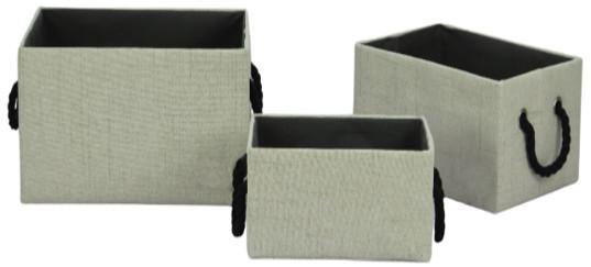 Set Kutija Za Odlaganje Mars - bež, Moderno, karton/tekstil - Mömax