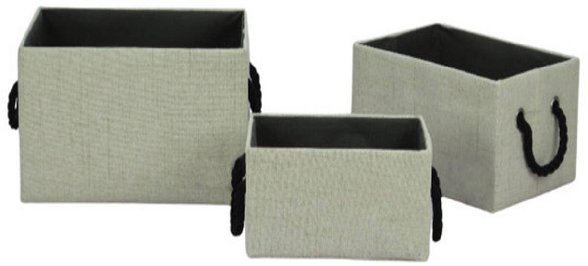 Set Kutija Za Odlaganje Mars - bež, Moderno, karton/tekstil - Mömax