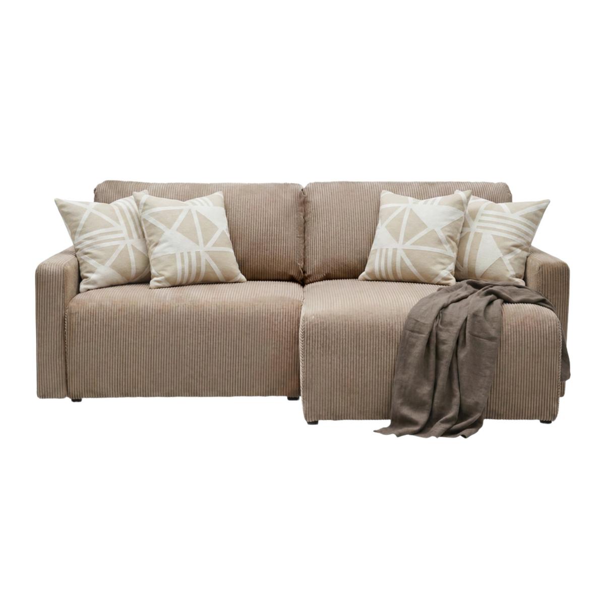 Ecksofa Dave Karamell - Karamell, MODERN, Textil (227/146cm) - Based