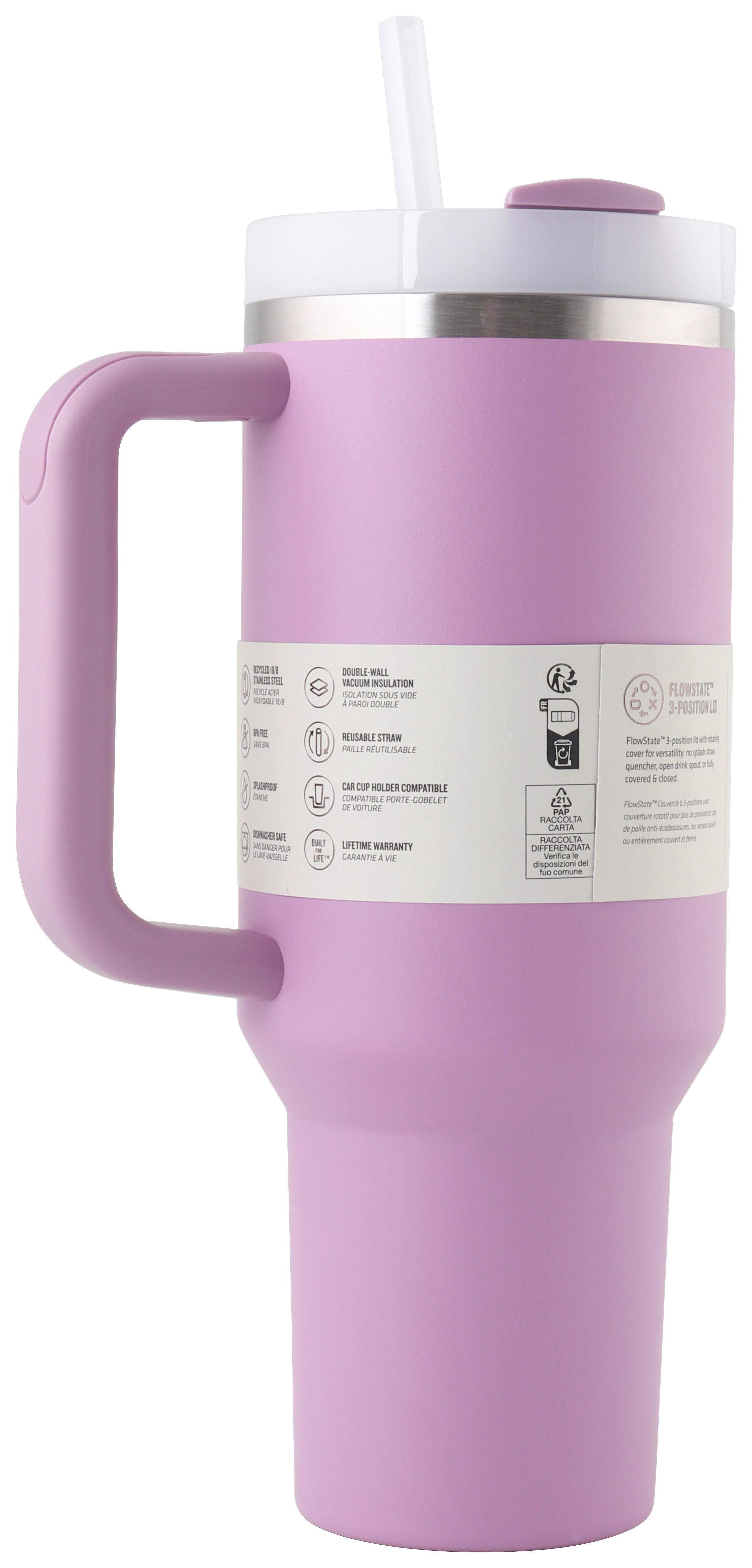 Thermobecher Stanley Cup Quencher Mauve ca. 1,18l - Mauve, MODERN, Metall (10/14,8/31,8cm)