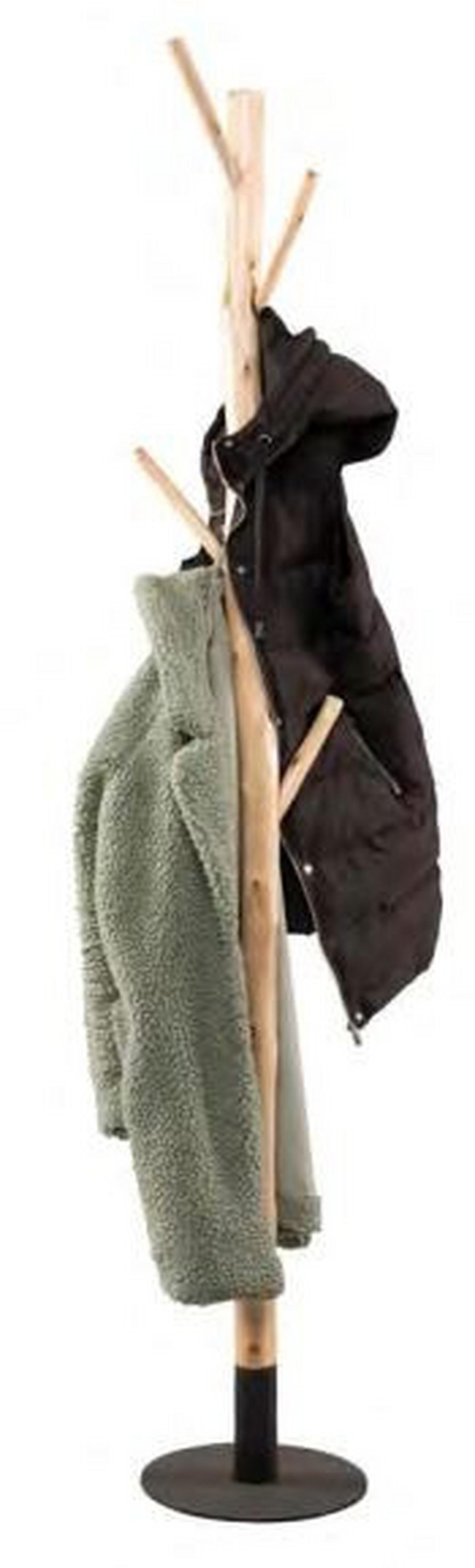 Kleiderständer Samuel 3 Eukalyptusholzfarben - Eukalyptusholzfarben, MODERN, Holz (30/180cm) - Mömax
