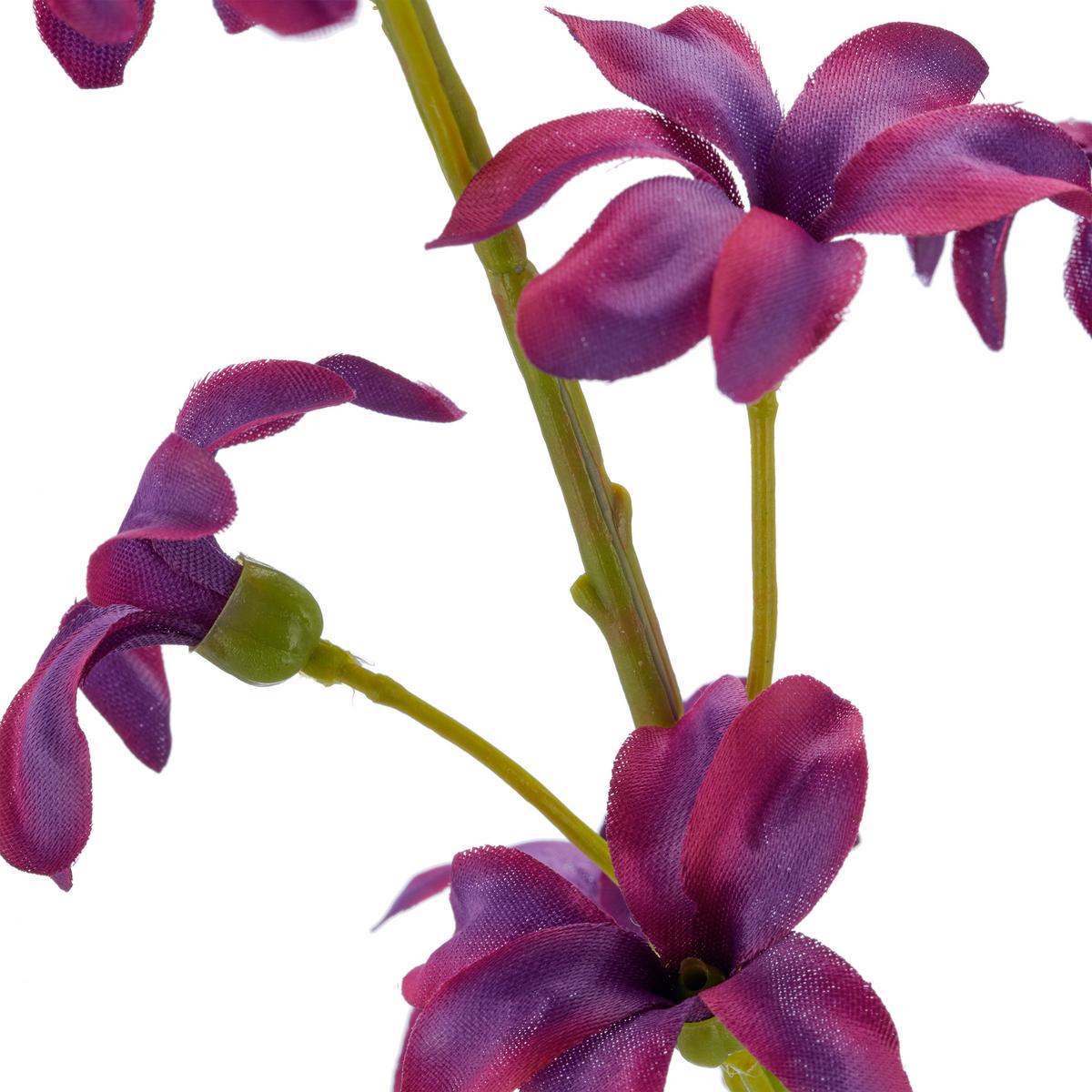 Dekozweig Deutzienzweig I Lila ca. 73cm - Lila/Grün, Basics, Kunststoff/Textil (73cm) - Mömax