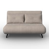 Trosjed Na Razvlačenje Luna - bež/crna, Moderno, metal/tekstil (143/84/81cm) - Bessagi Home