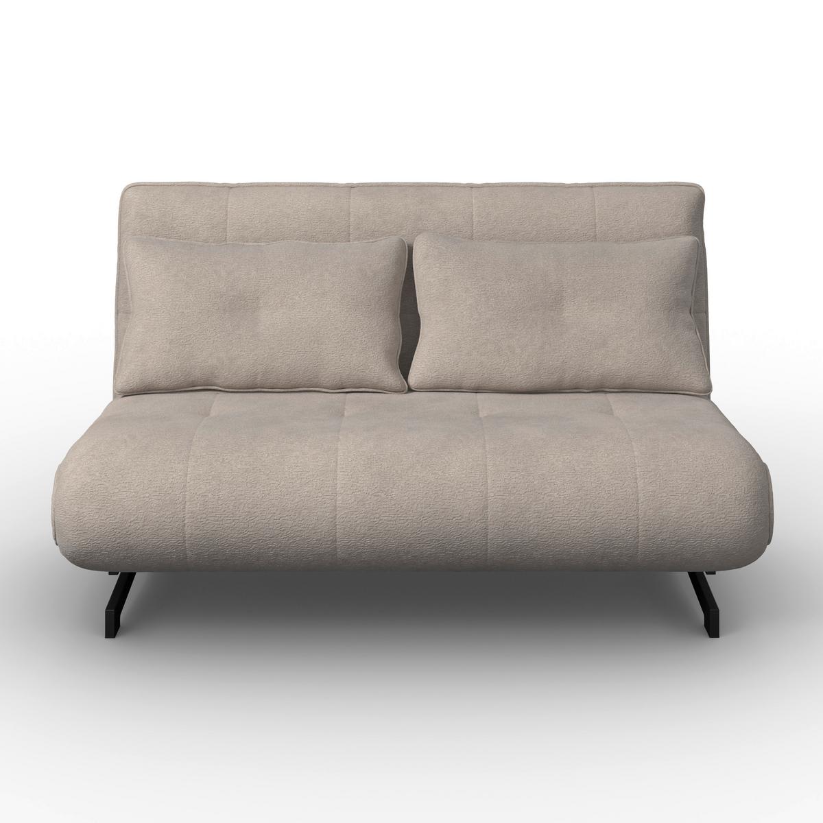 Kanapéágy Luna - bézs/fekete, Modern, textil/fém (142/62/40cm) - Bessagi Home