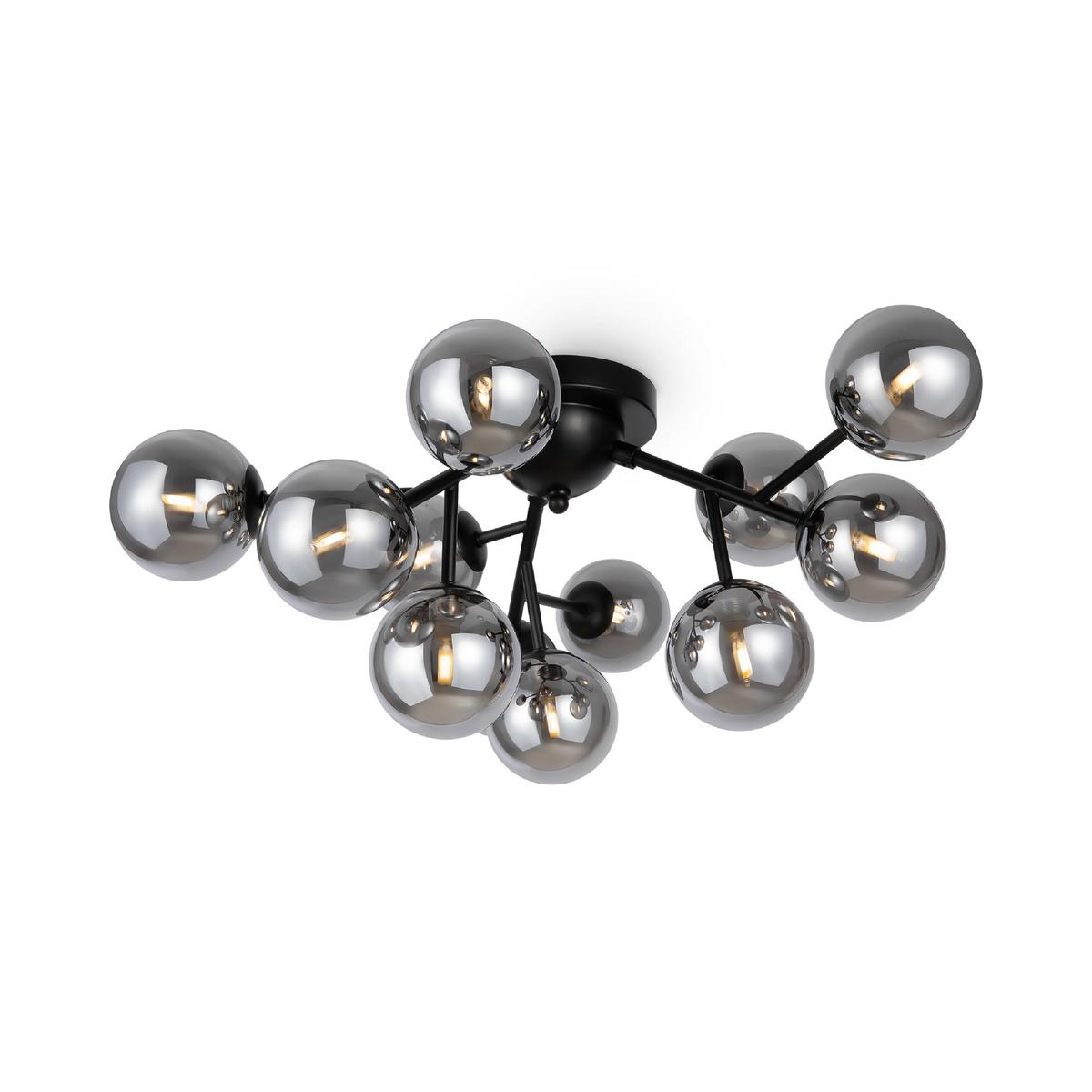 DECKENLEUCHTE DALLAS - Schwarz, Trend, Glas/Metall (60/20/60cm) - MAYTONI