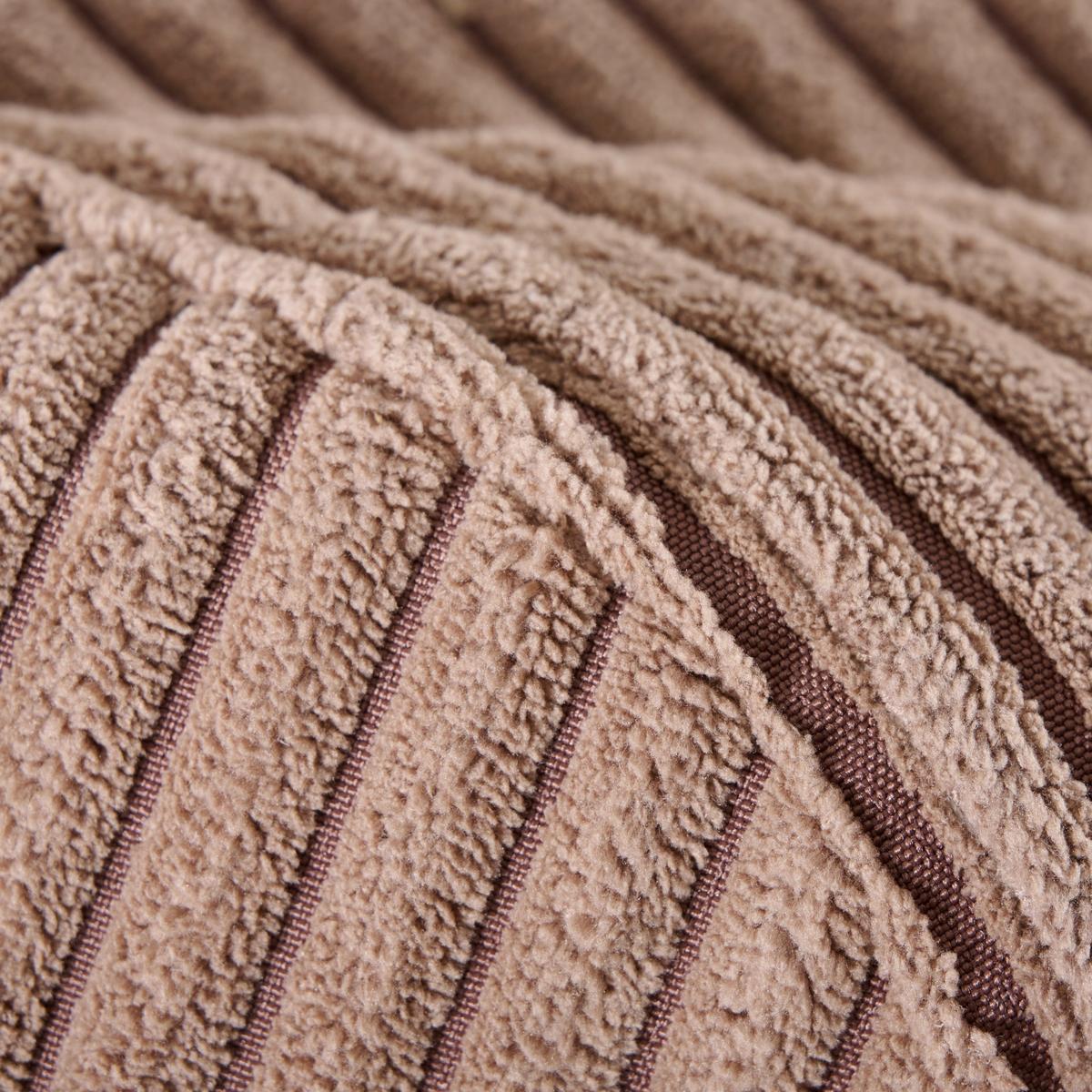 Sitzsack Cord mit Zip ca. 80x85x80 cm Hellbraun - Hellbraun, Trend, Textil (80/85/80cm) - Livetastic