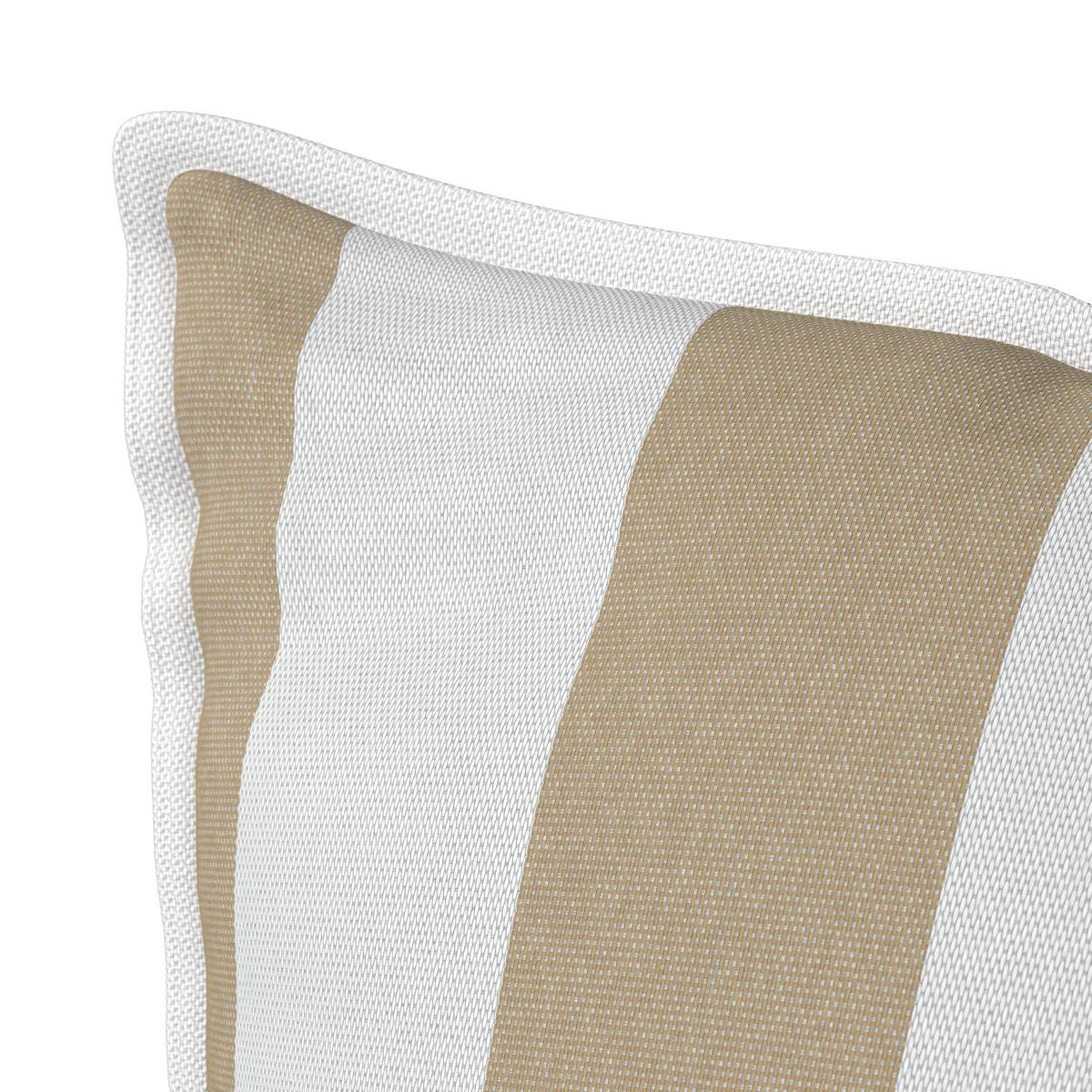 Outdoorkissen Magda Creme/Weiß ca. 45x45 cm - Creme, MODERN, Textil (45/8/45cm) - Bessagi Garden