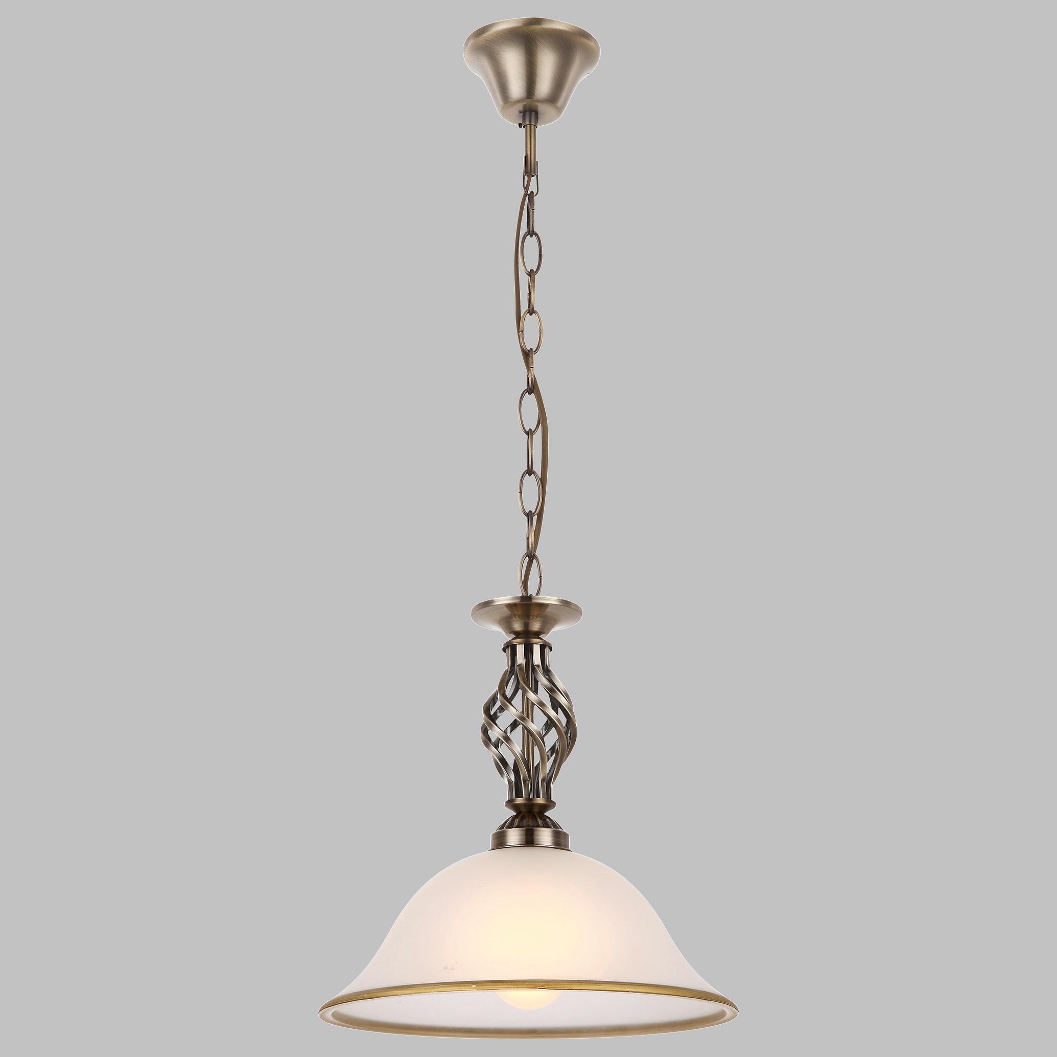 Hängeleuchte Rena max. 60 Watt - ROMANTIK / LANDHAUS, Glas/Metall (30/120cm) - Globo