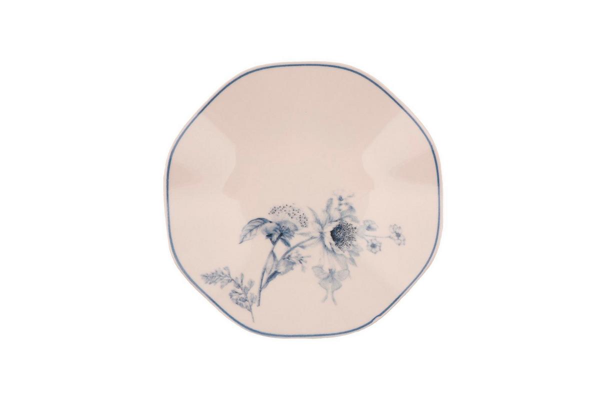 SERWIS OBIADOWO-ŚNIADANIOWY GBSNES24Y4E1891 - niebieski/biały, Basics, ceramika (25cm) - P & B