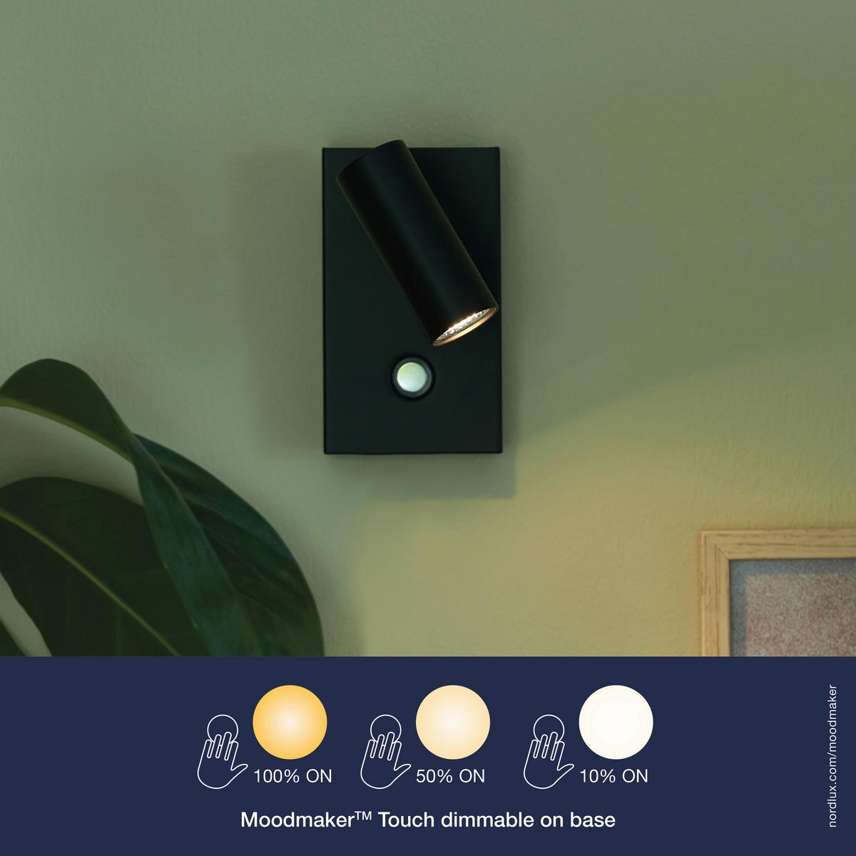 KINKIET 2112231003 OMARI WALA - czarny, Design, metal (7/12/12cm) - Nordlux