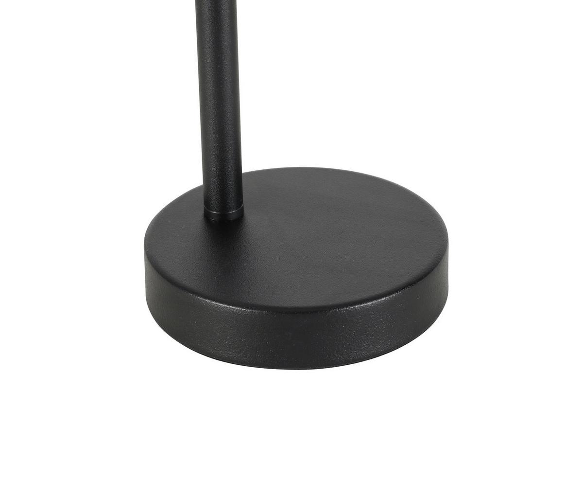 Tischleuchte Lisib in Schwarz/Chrom max. 10 Watt - Chromfarben/Schwarz, Romantik / Landhaus, Glas/Metall (13/12/36,5cm) - Mömax