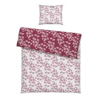Bettwäsche Mathilda Wende In Weiss/weinrot Ca. 160x210cm - Weiss/Weinrot, Modern, Textil (160/210cm) - Modern Living