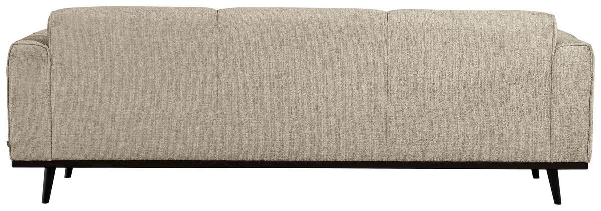 3-SITZER-SOFA Statement Naturfarben B: 230cm - Schwarz/Naturfarben, Design, Holz/Textil (230/77/93cm) - Livetastic