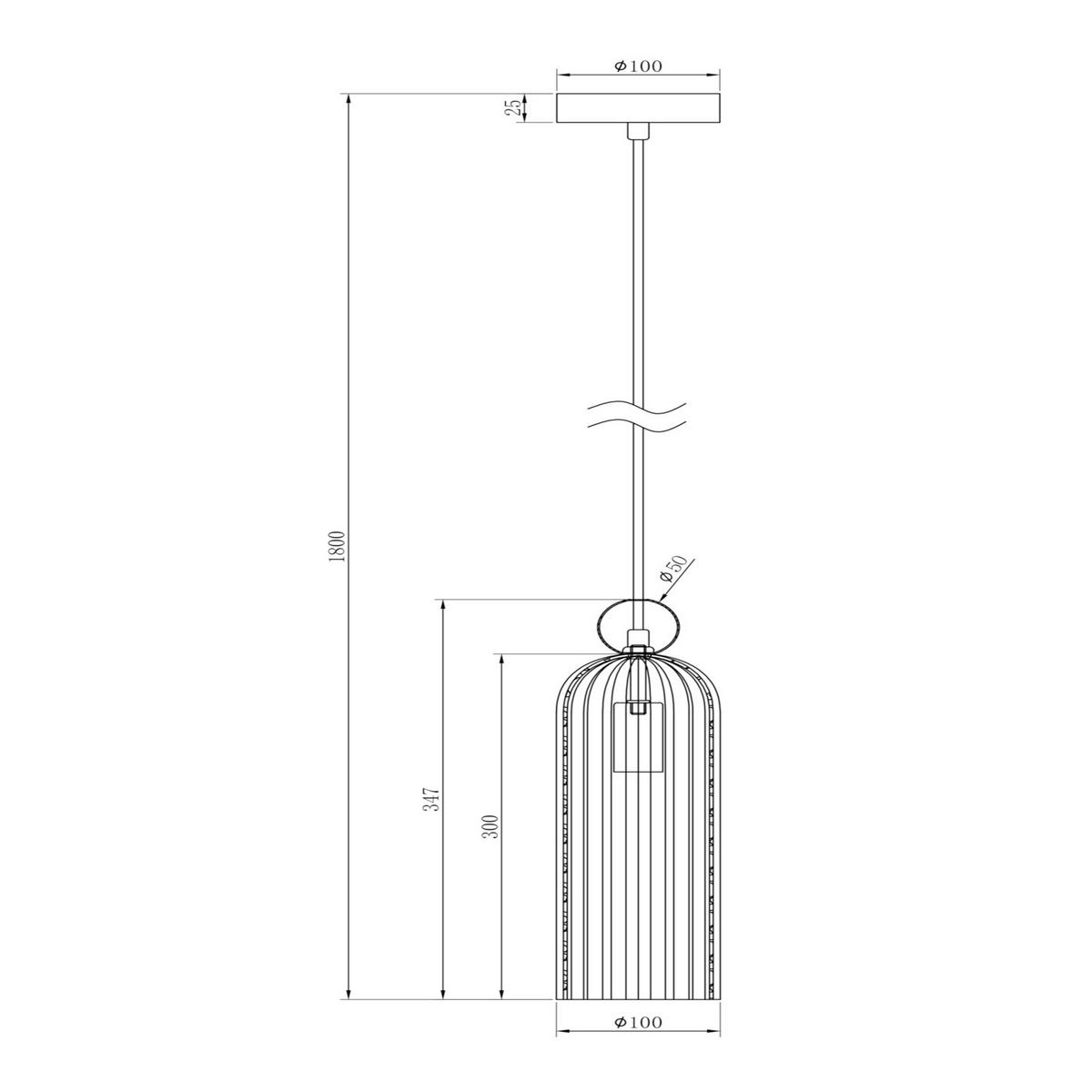 Pendelleuchte Antic Goldfarben max. 40 Watt - Goldfarben, Glas/Metall (10/34,7/10cm) - MAYTONI