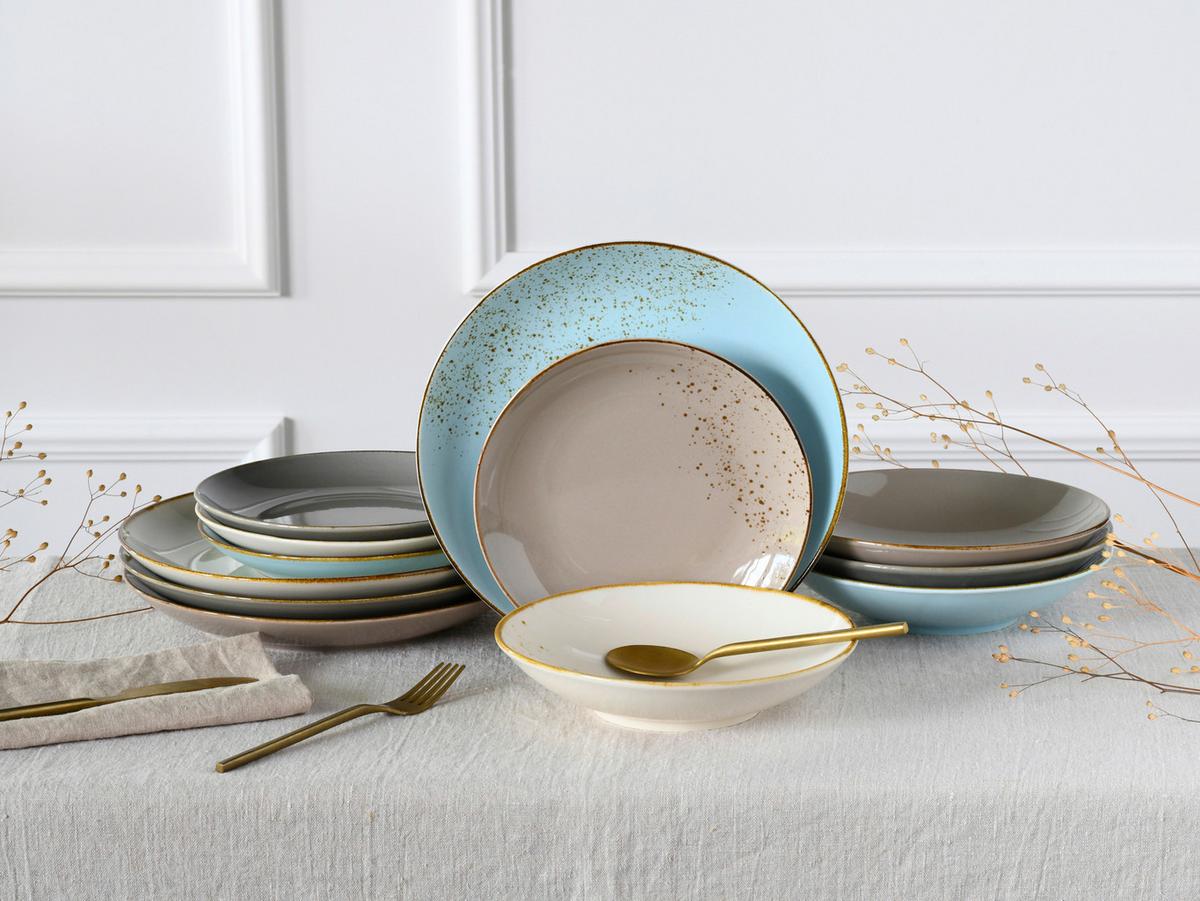 Kombiservice 20965, 12-teilig - Multicolor, Basics, Keramik (31,5/31,5/38cm) - Creatable