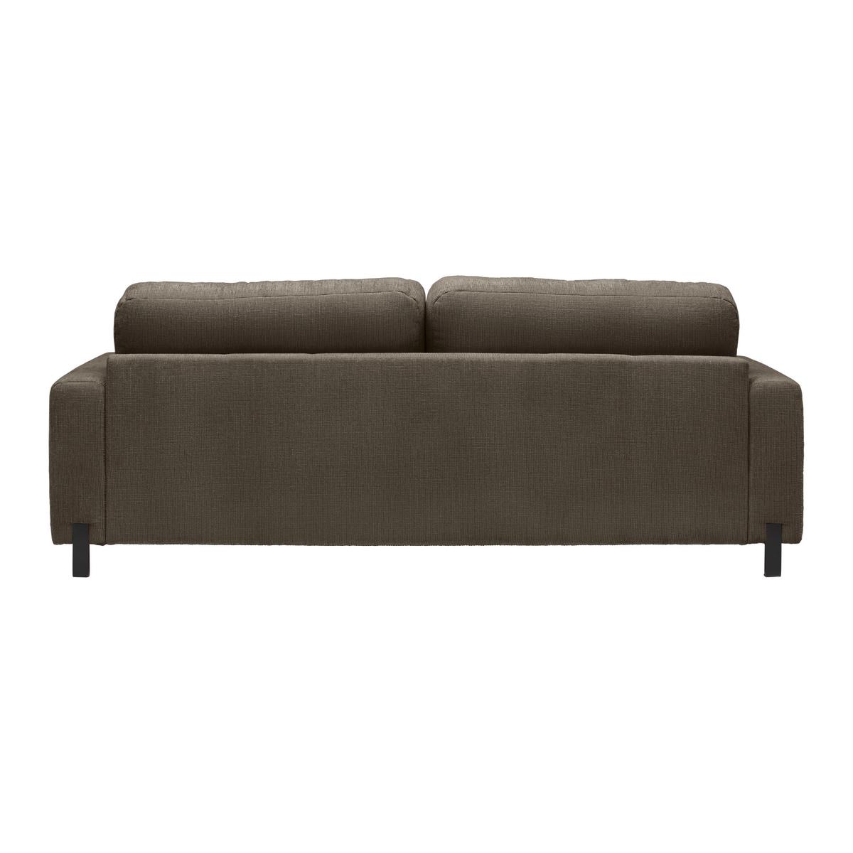 3-Sitzer-Sofa Piega Braun - Schwarz/Braun, MODERN, Textil/Metall (230/66-87/96cm) - Mömax