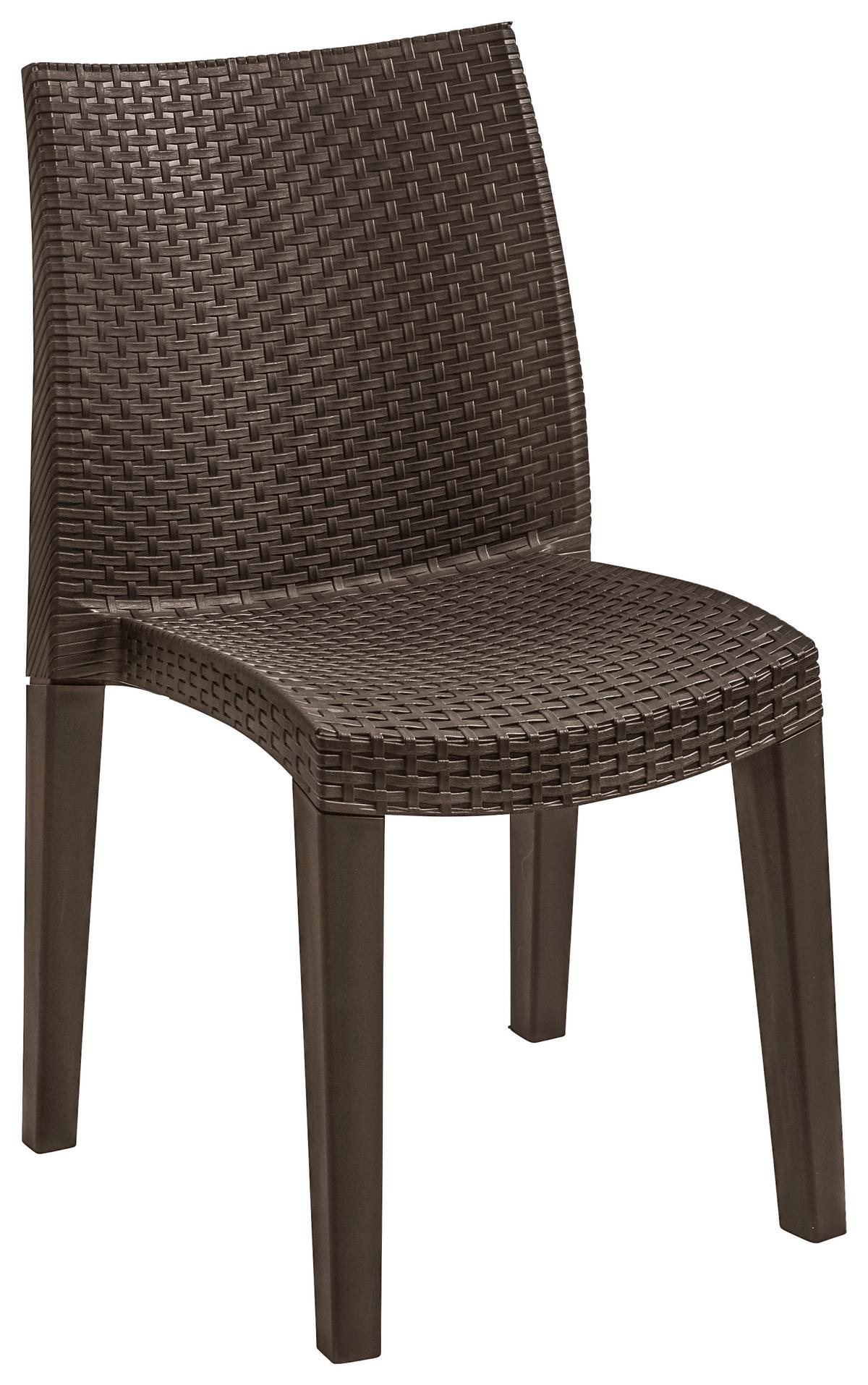 Kerti Szék Lady - mokka, műanyag - Mömax