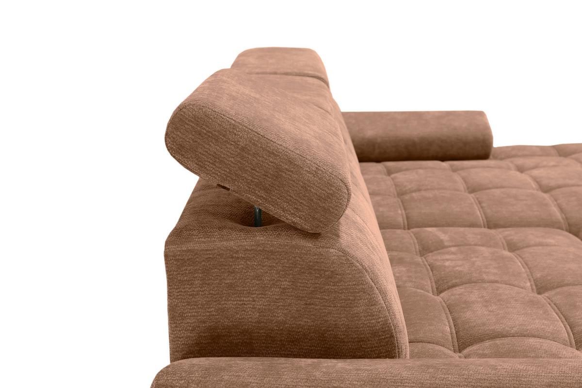 Kutna Garnitura Vegas - crna/terakota, Design, drvo/tekstil (294/173cm) - Modern Living
