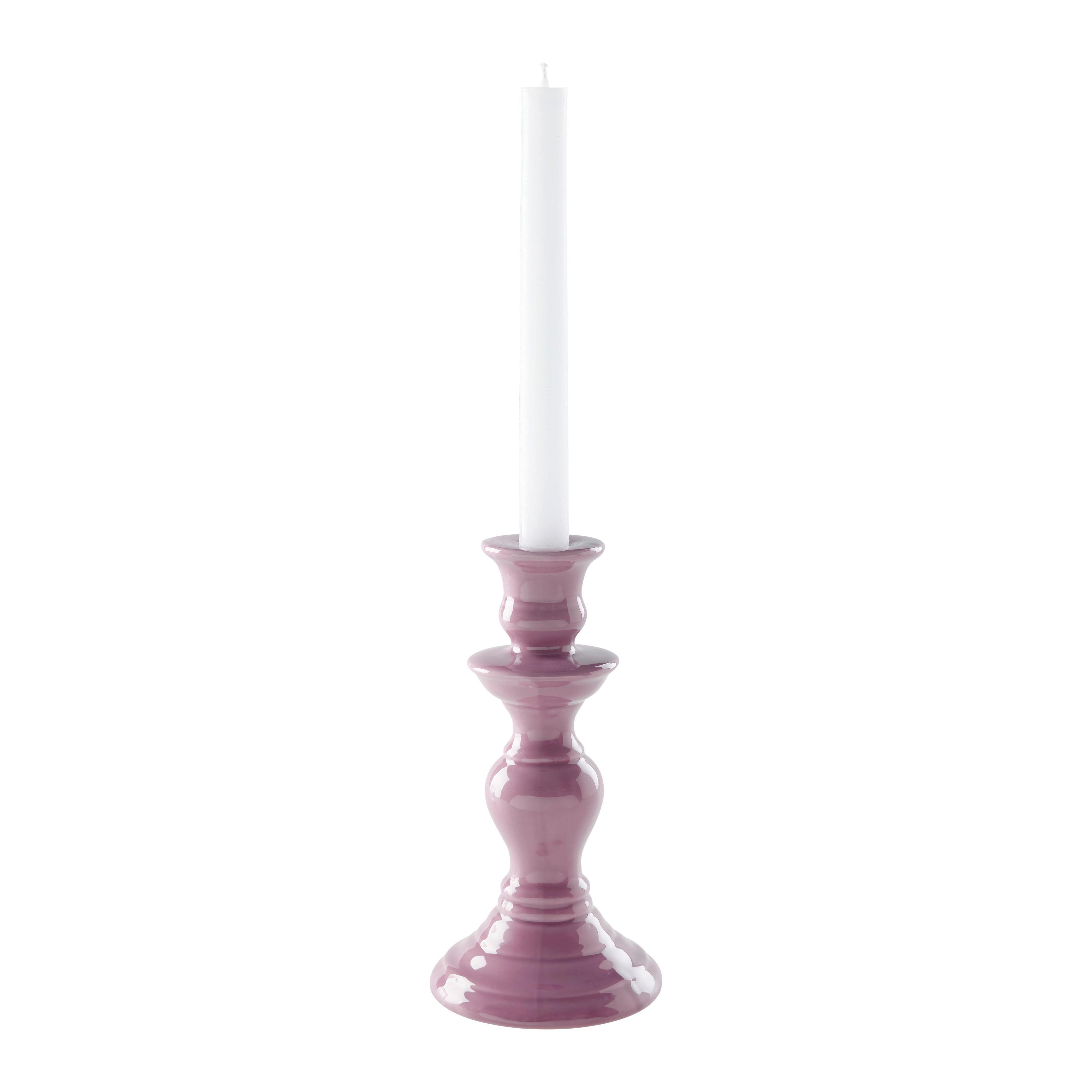 Kerzenhalter Nelly Flieder - Flieder, MODERN, Keramik (10/10/20cm) - Mömax